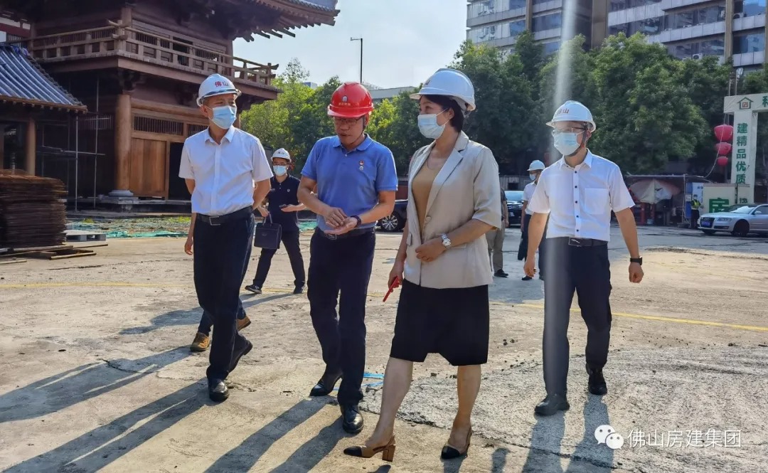 區委書記、區長嚴冰親臨現場督導——仁壽寺項目再度復工